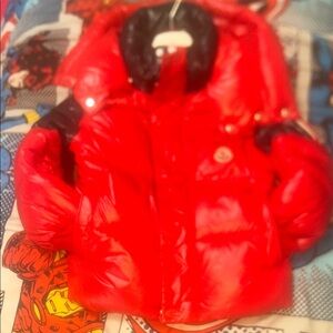 Moncler Bright Red Kids Puffer Jacket